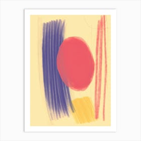 Balance Pastel Colours Abstract 8 Art Print