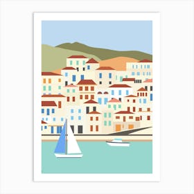 Batsi, Andros, Greece Art Print