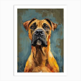 Boerbull Acrylic Painting 1 Art Print