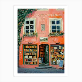 Salzburg Book Nook Bookshop 2 Art Print