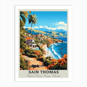 Saint Thomas United States Virgin Islands Travel Art Print