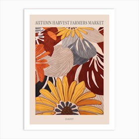 Fall Botanicals Daisy Poster Art Print