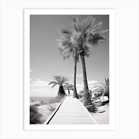 Algarve, Portugal, Photography In Black And White 1 Art Print