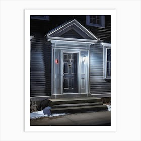 Front Door At Night Art Print