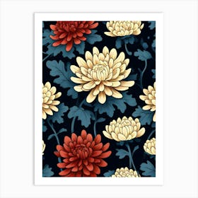 Chrysanthemums 7 Art Print