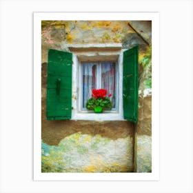 The Floral Window Art Print