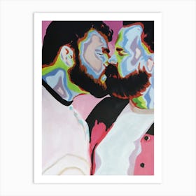 Pastel Kiss Art Print