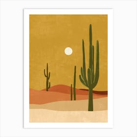 Cactus In The Desert 44 Art Print