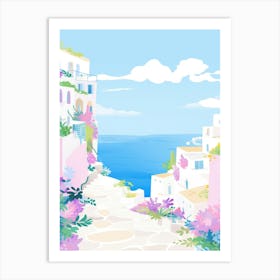 Capri, Italy Colourful View 1 Art Print