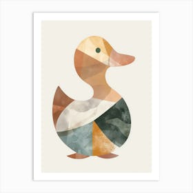 Charming Nursery Kids Animals Duck 4 Art Print