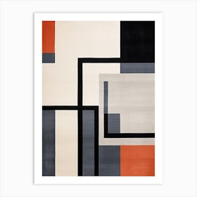 Mid Century Geometrics; Abstract Symmetry Art Print