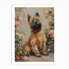 Cairn Terrier Acrylic Painting 1 Art Print
