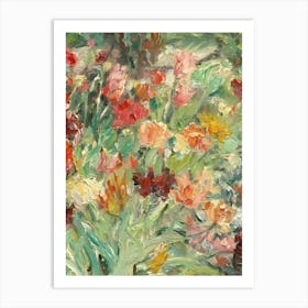 Tulips In The Garden 3 Art Print