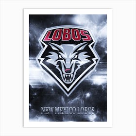 New Mexico Lobos Art Print