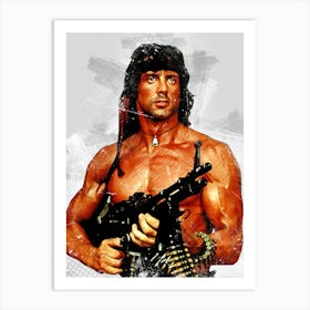 Rambo 1 Art Print