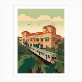 Manila Philippines Travel Illustration 1 Art Print