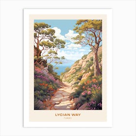 Lycian Way Turkey 1 Hike Poster Art Print