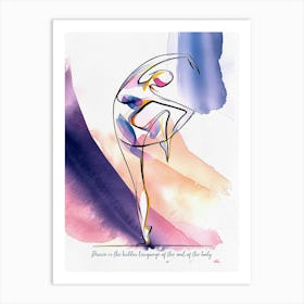 Ballerina Dancer Art Print