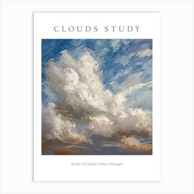 Study Of Clouds Lisbon, Portugal Art Print