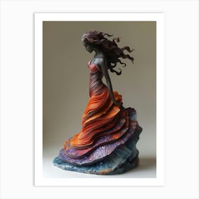 Woman In A Dress Art Print