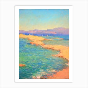 Plage De Palombaggia 2 Corsica France Monet Style Art Print