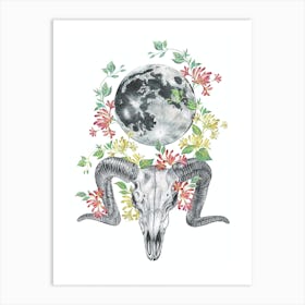 Aries Moon Art Print