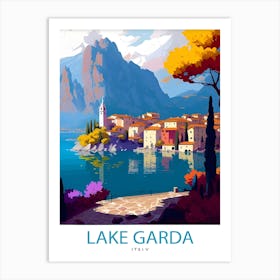 Lake Garda ItalyTravel Poster 1 Art Print