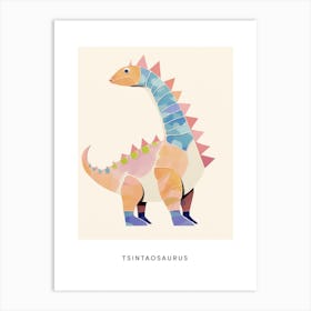 Nursery Dinosaur Art Tsintaosaurus 1 Poster Art Print