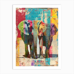 Elephant Polaroid Inspired 2 Art Print