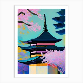 Ninna Ji Temple, Japan Abstract Still Life Art Print