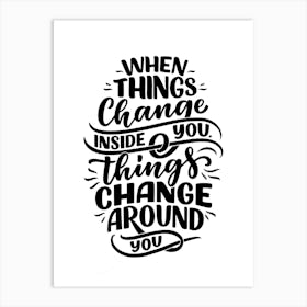 Beautiful quote Art Print