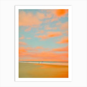 Cable Beach, Australia Pink & Orange Millenial Art Print