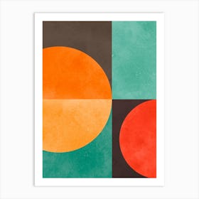 Color geometry in harmony 4 Art Print