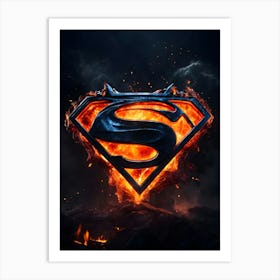 Superman Logo 2 Art Print