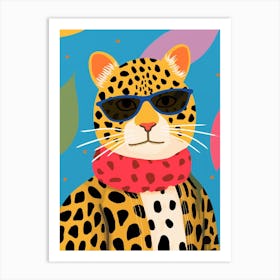 Little Leopard 1 Wearing Sunglasses Art Print