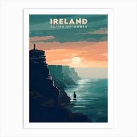 Cliffs Of Moher Ireland Travel Art Print