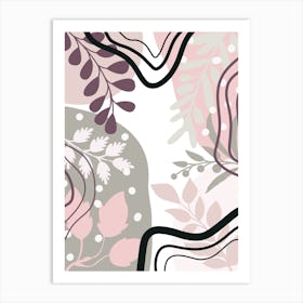 Abstract Floral Pattern 21 Art Print