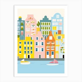 Amsterdam Colourful View 1 Art Print