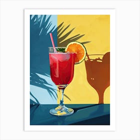 Tropical Cocktail Art Print