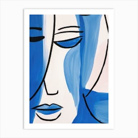 'Blue Woman' 6 Art Print