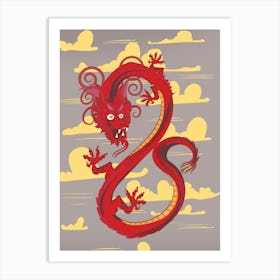 Red Dragon Art Print