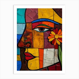 Mosaic Woman 3 Art Print