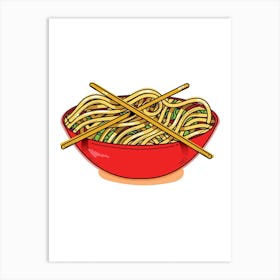 Chinese Noodles 1 Art Print