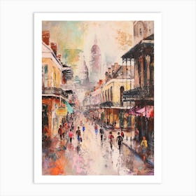 Brushstroke New Orleans Kitsch Painting Art Print