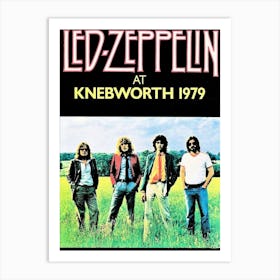 Led Zeppelin 1979 Knebworth Festival Concert Programme (Uk) Art Print