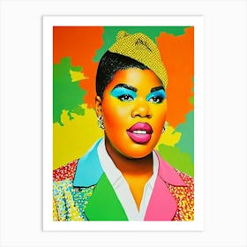 Gabourey Sidibe Colourful Pop Movies Art Movies Art Print