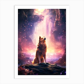 Wolf In The Forest Art Print