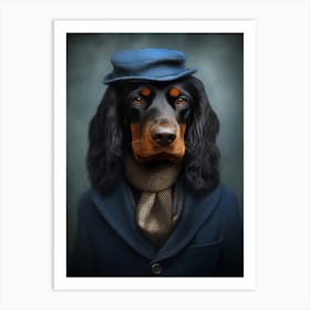 Gangster Dog Gordon Setter 2 Art Print