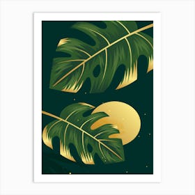 Tropical Leaves 5 Art Print