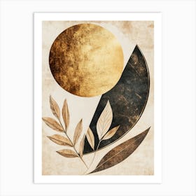 Gold Leaf Canvas Print 2 Art Print